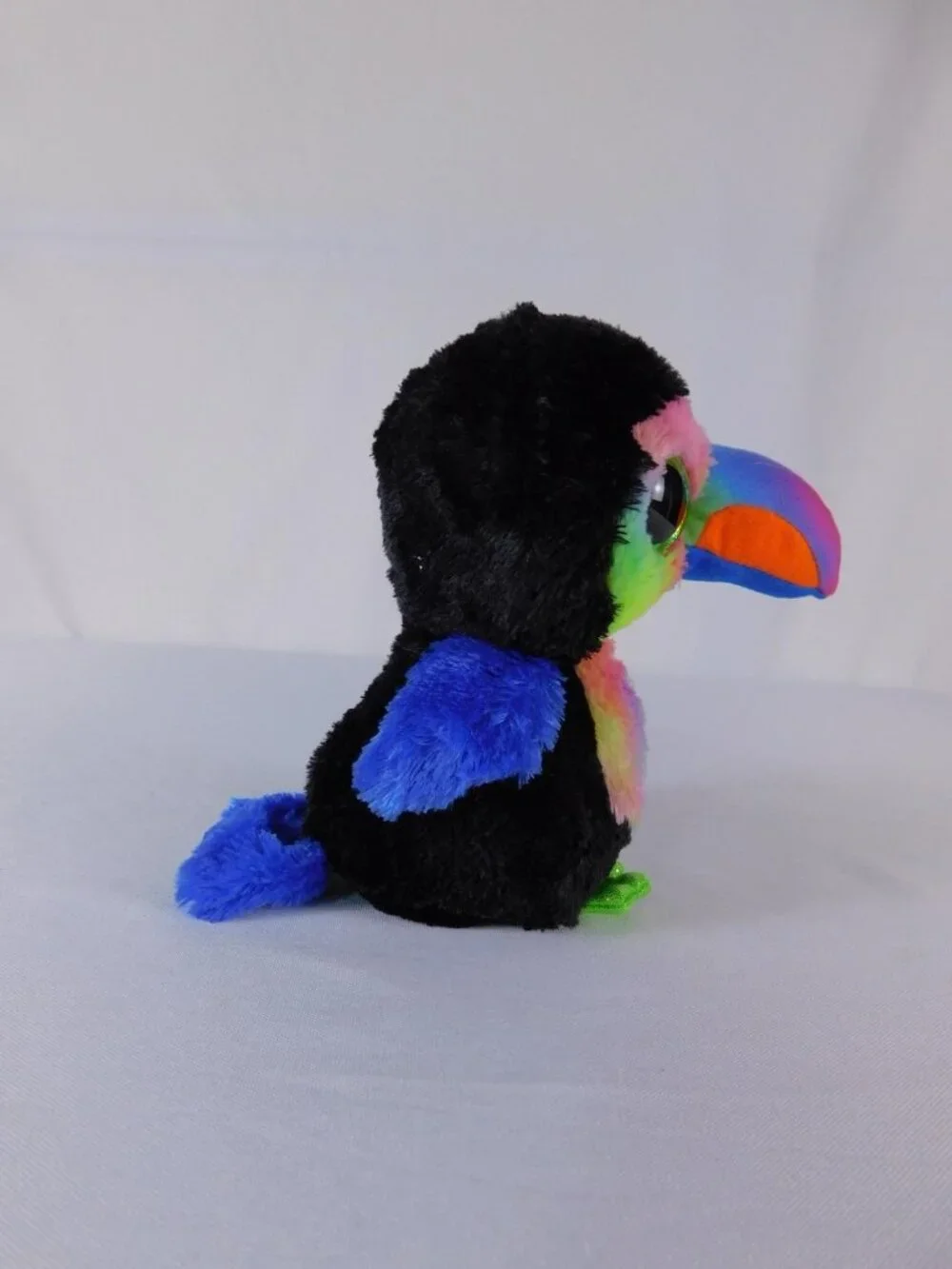 Ty Beanie Boos Beaks Multicolor Toucan Beanbag Plush Small Bird Toy Washable